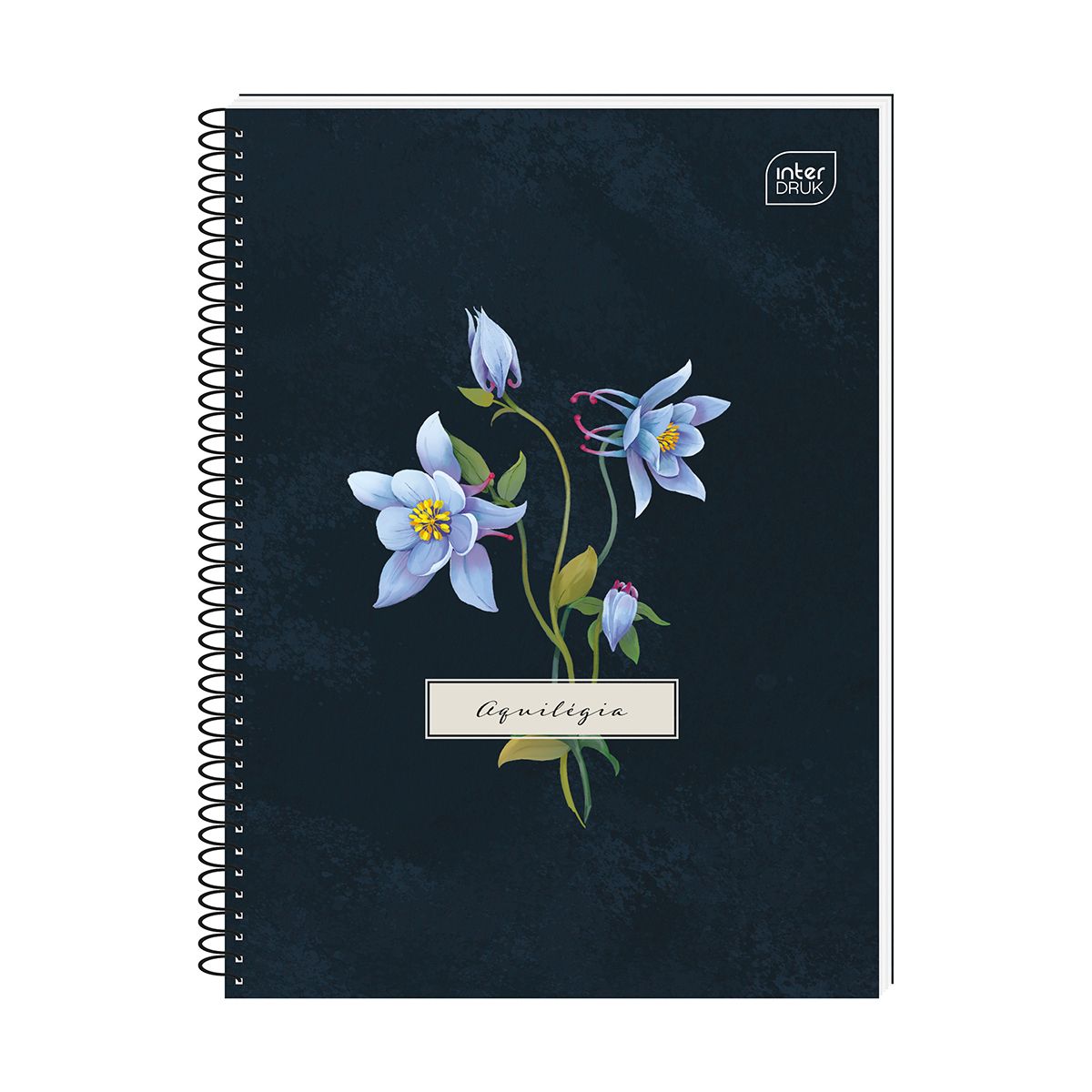 Kołozeszyt (kołobrulion) Interdruk Hybrid Fiori A6 80k. 70g krata