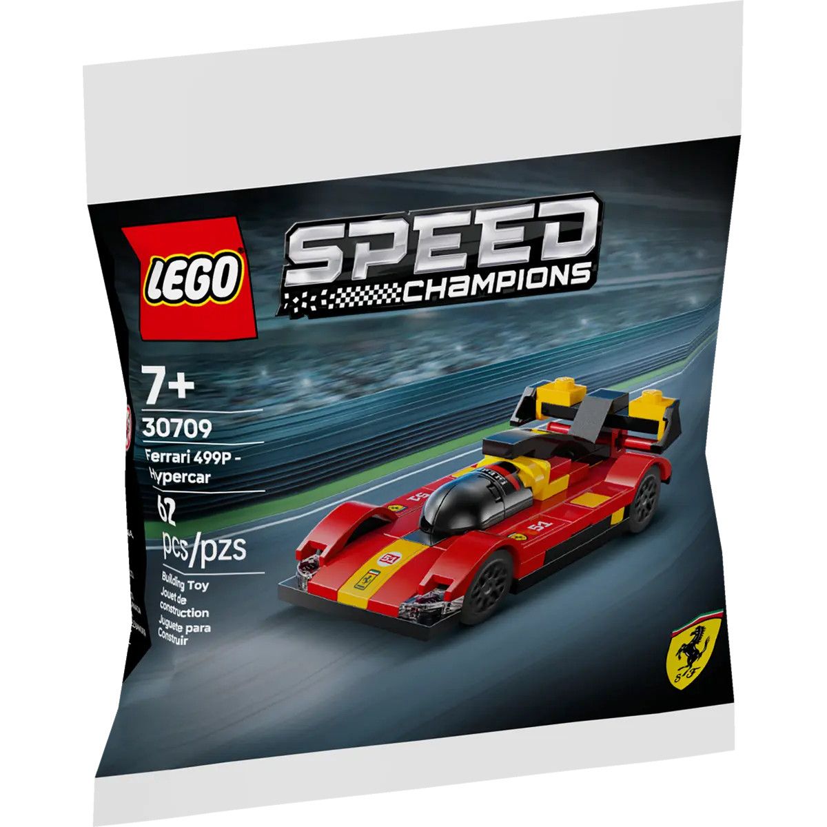Klocki konstrukcyjne Lego Speed Champions Ferrari 499P – hipersamochód (30709)