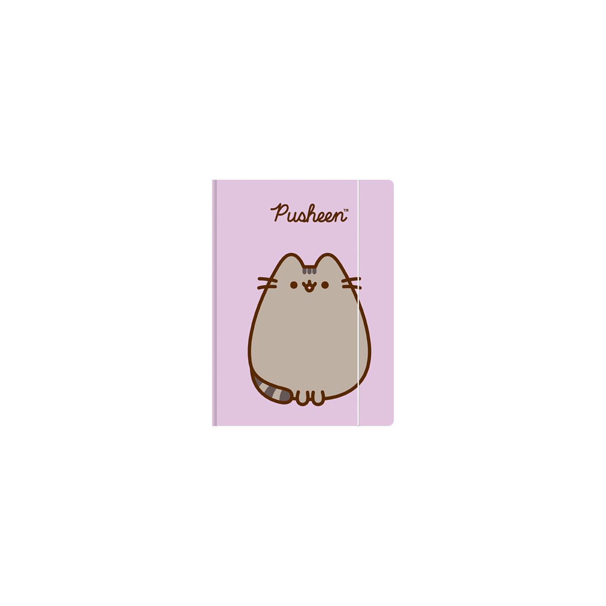 Teczka kartonowa na gumkę Pusheen A4 fioletowy 300g Unipap