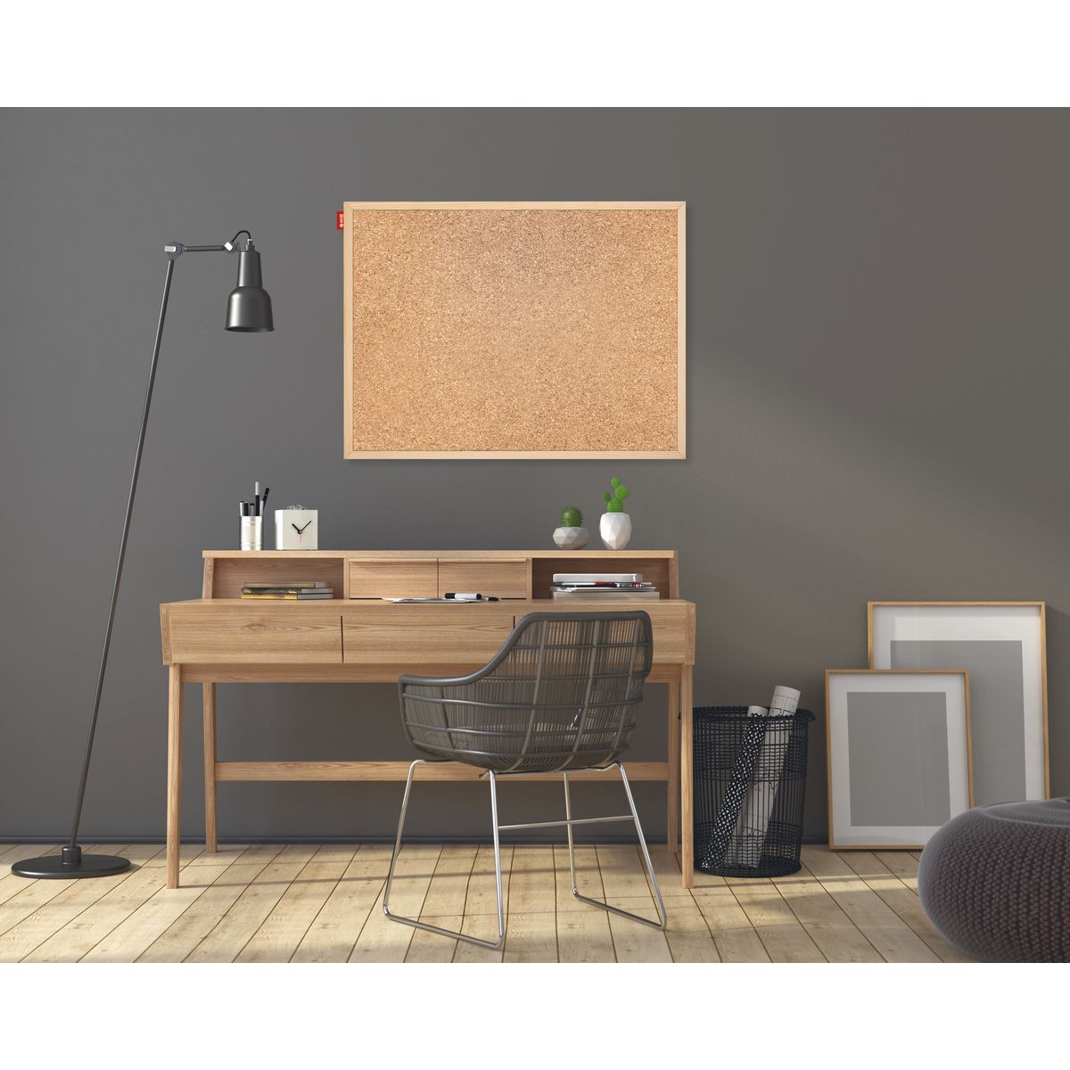 Tablica korkowa Memoboards w drewnianej ramie [mm:] 600x400 (TC64)