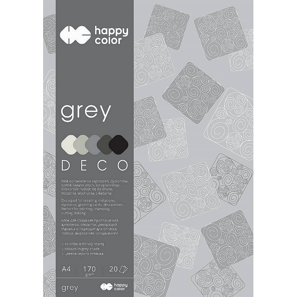 Zeszyt papierów kolorowych Happy Color A4 170g 20k (HA 3717 2030-082)