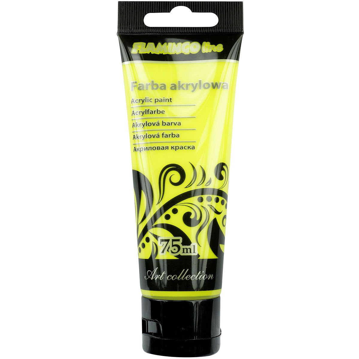 Farba akrylowa Flamingo Line Fluo kolor: żółty 75ml (100)