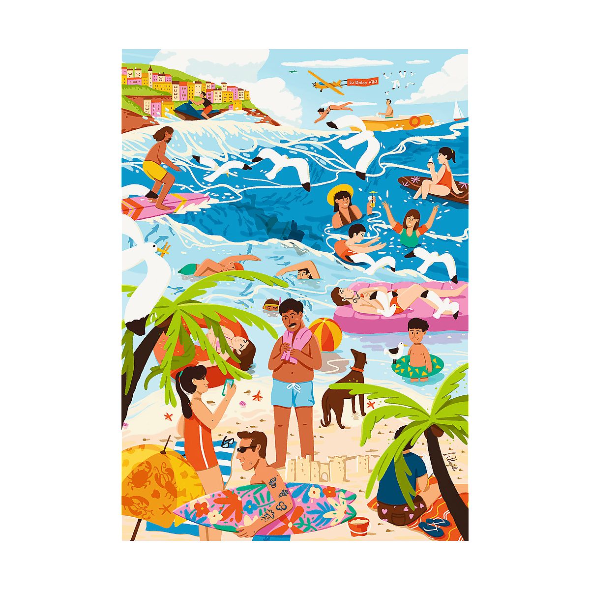 Puzzle premium plus The Art of Colour: W Wakacyjnym Ferworze 1000 el. Trefl (12065)