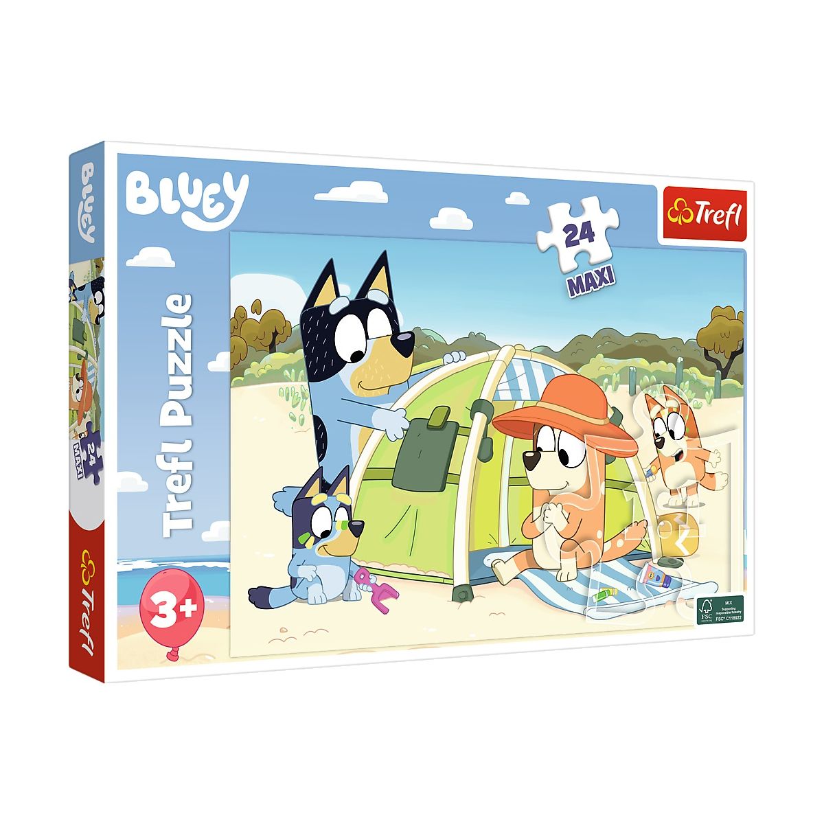 Puzzle Trefl Bluey Wspaniały dzień Bluey 24 el. (14357)