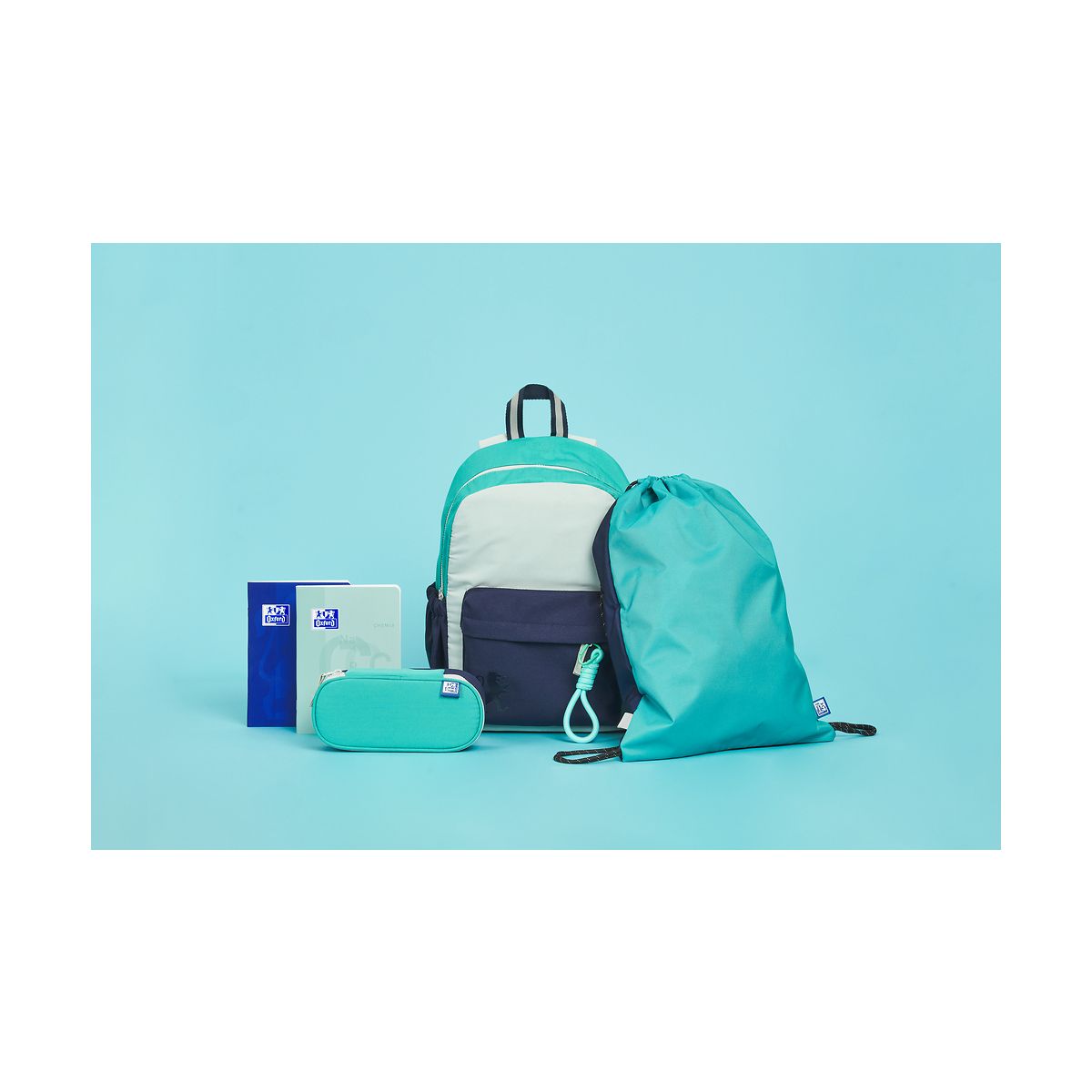 Plecak Oxford Funky turkusowy (400196557)