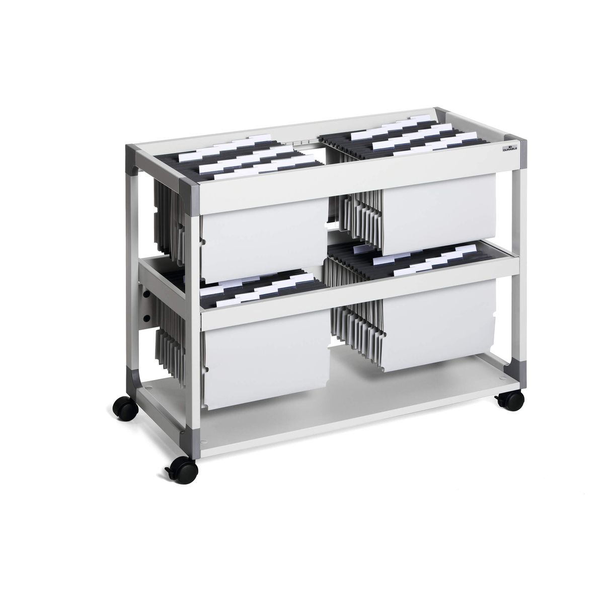 Pojemnik z szufladami Durable szary 4 szuflad (379210)