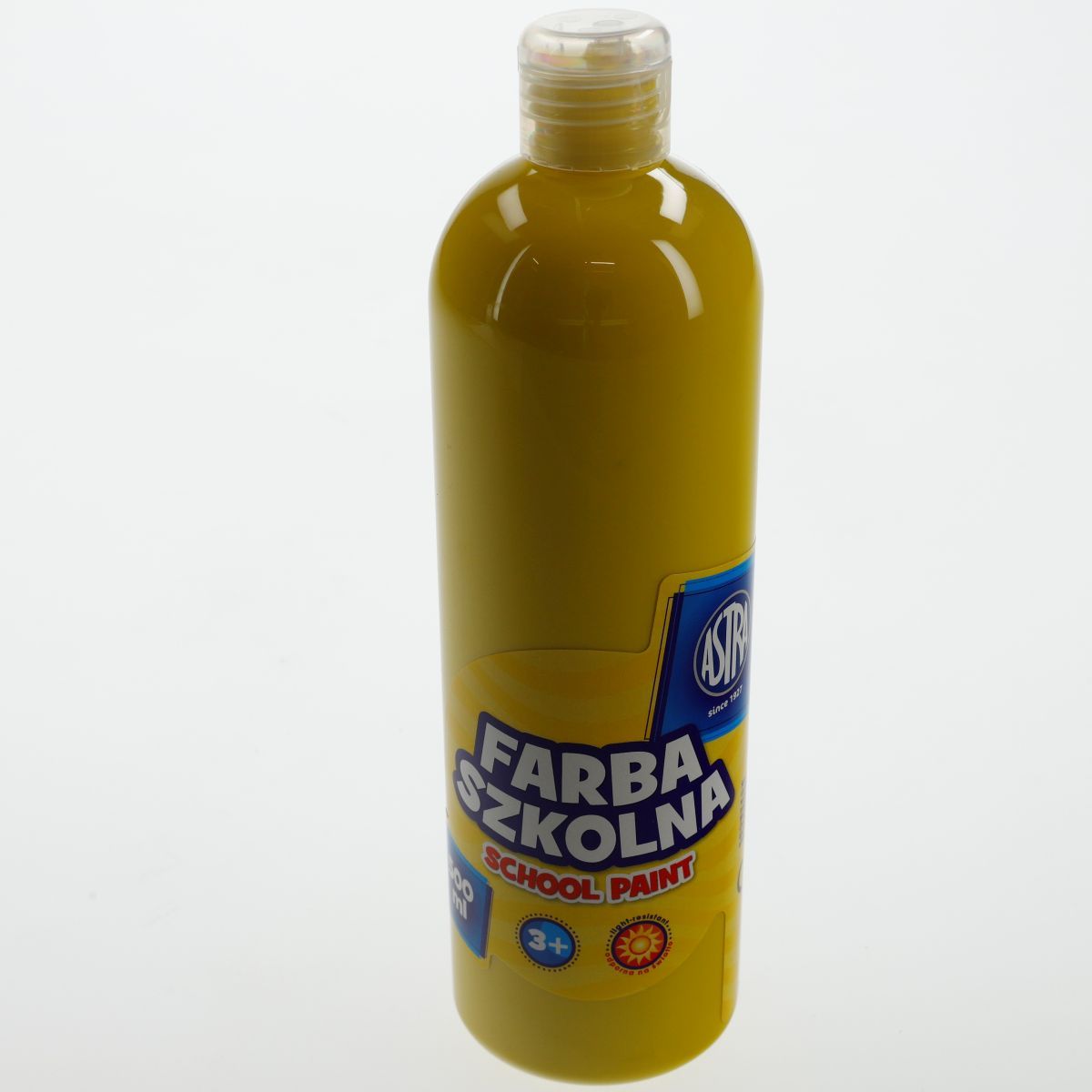 Farby plakatowe Astra kolor: żółty 500ml 1 kolor.