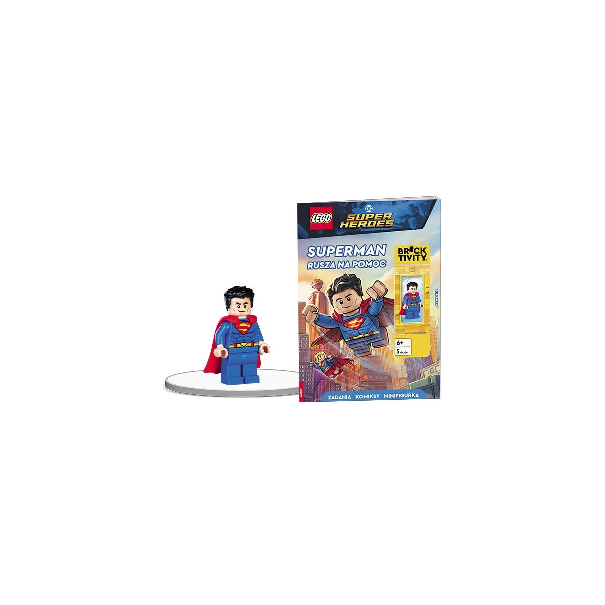 Książeczka edukacyjna LEGO® DC Super Heroes™. Superman rusza na pomoc Ameet (LNC 6462)