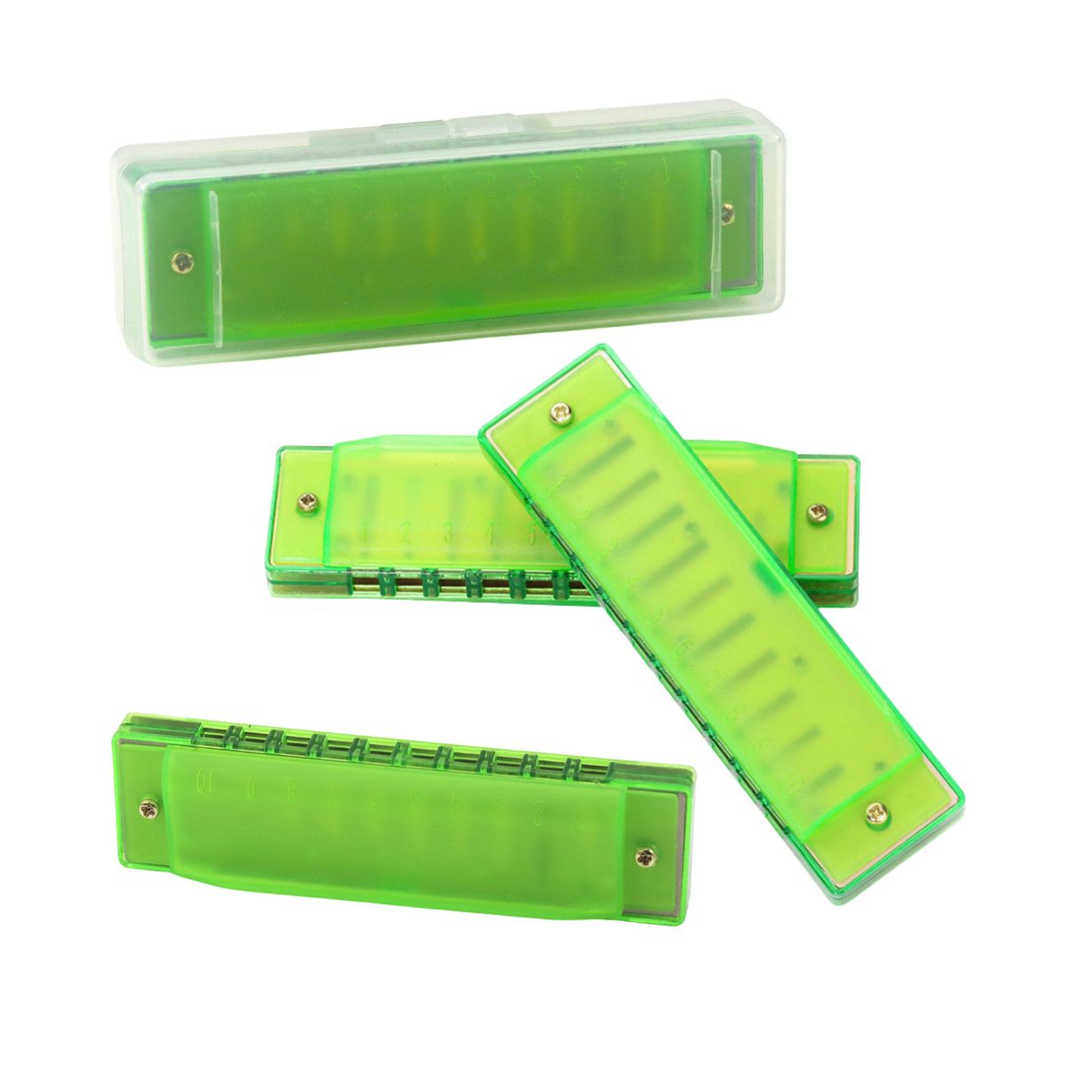 Harmonijka ustna zielona Lean (26764)