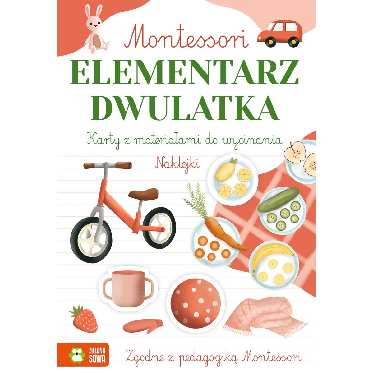 Książeczka edukacyjna Zielona Sowa Montessori. Elementarz dwulatka