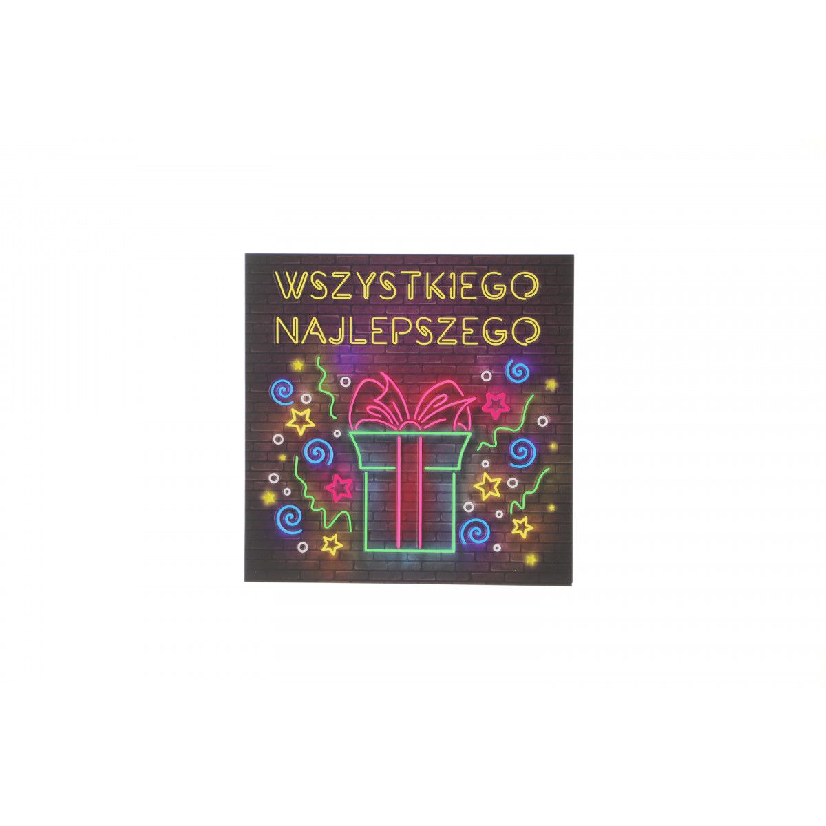 Kartka składana Henry KW PREZENT NEON kw (5905701483631)