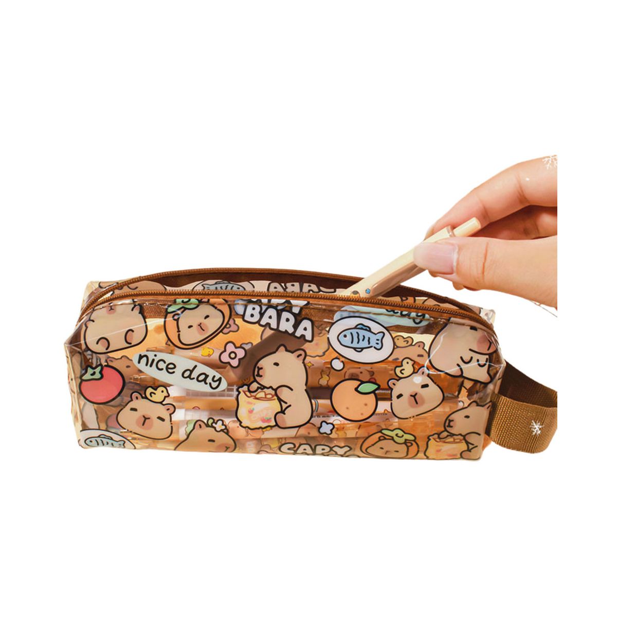 Saszetka Lean Kapibara Przeźroczysty 19cm różne (25038)