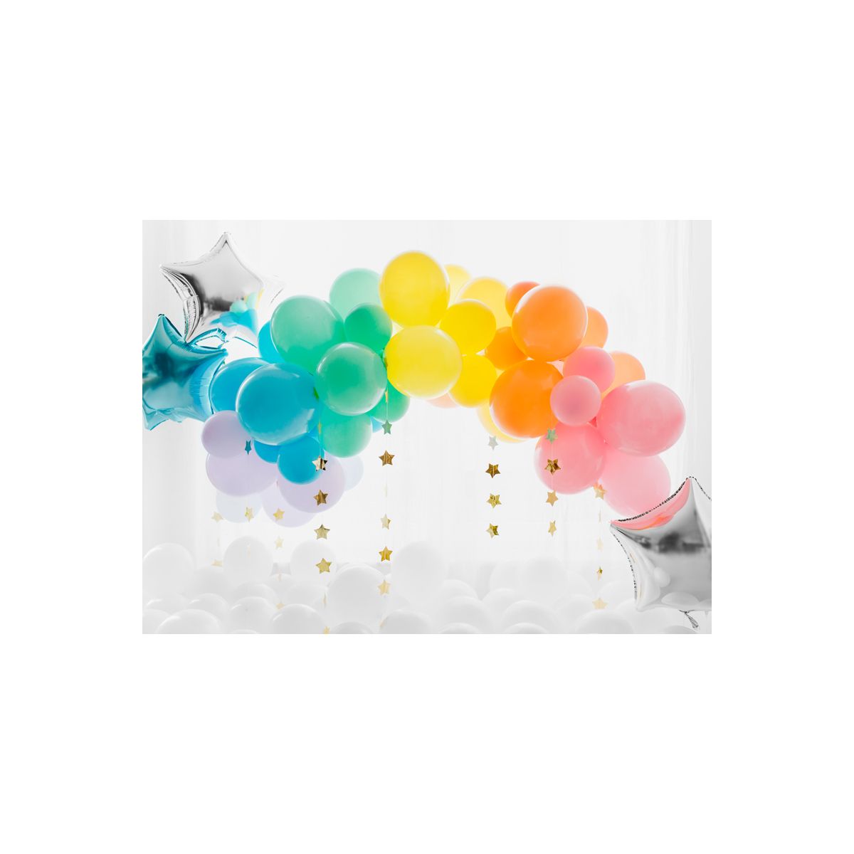 Balon gumowy Partydeco Pastel Eco Balloons błękitny 260mm (ECO26P-011)