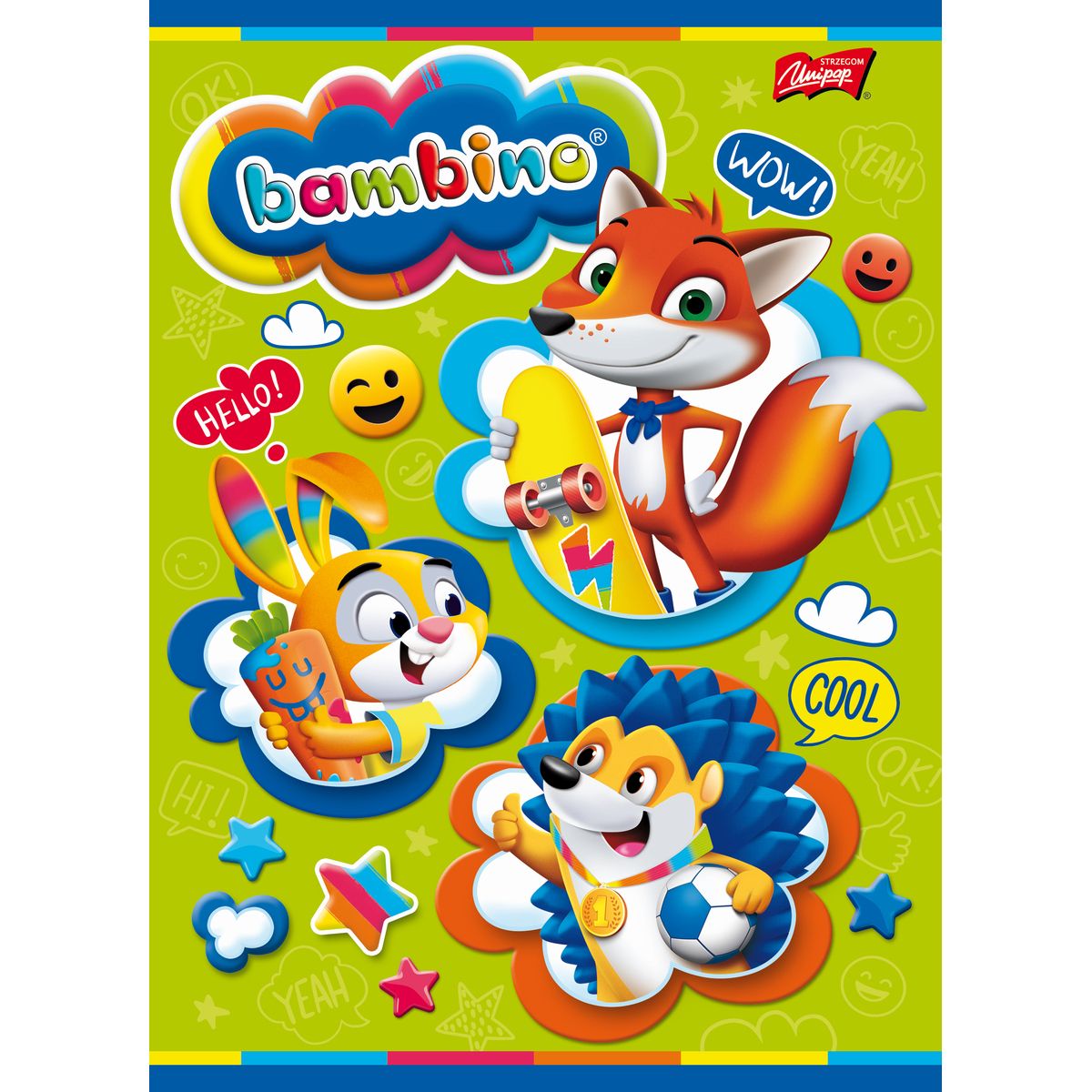 Zeszyt 	 Bambino A5 16k. krata Unipap (5903235001789)