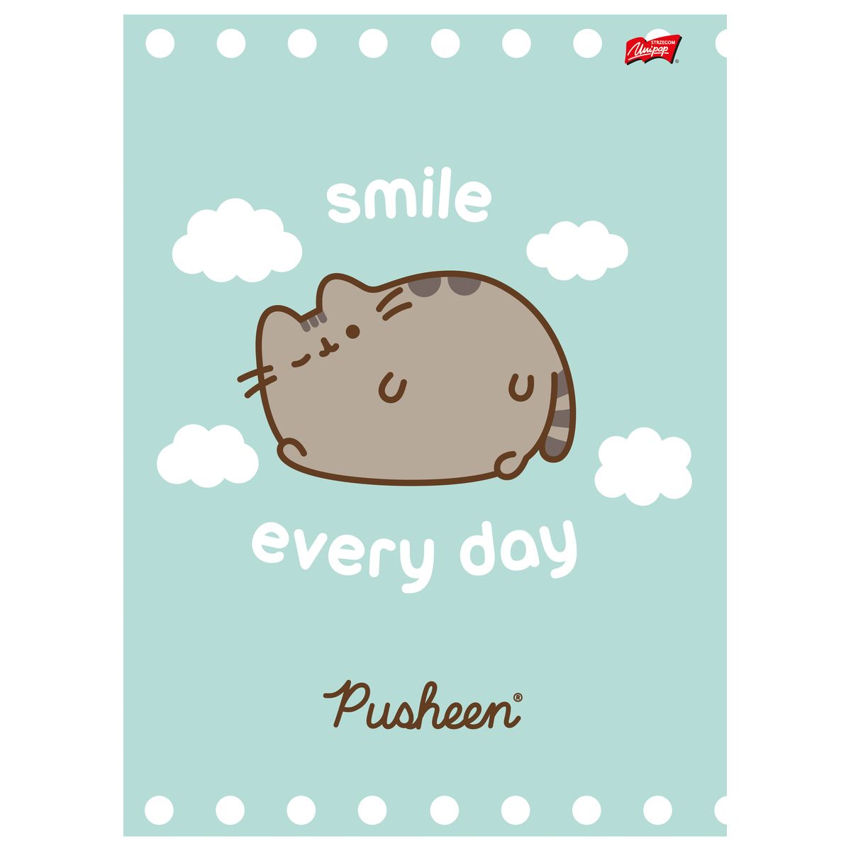 Zeszyt Unipap Pusheen A4 32k. 70g krata