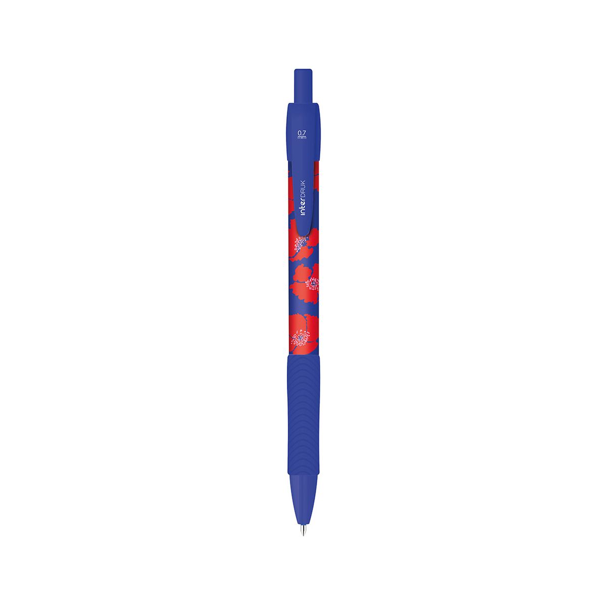 Długopis wymazywalny Interdruk TUTTO BELLO z gripem niebieski 0,7mm (żelowy)