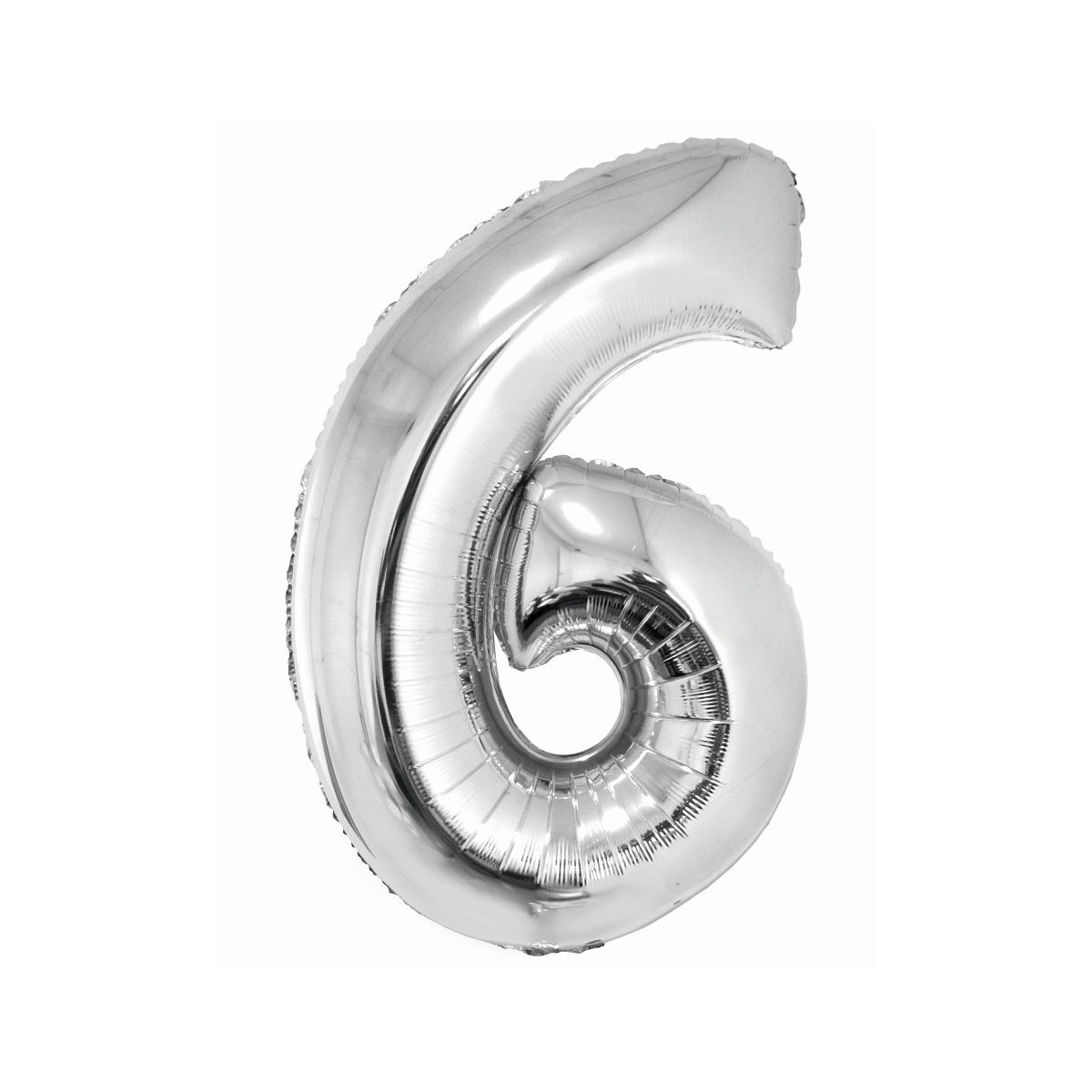 Balon foliowy Godan Smart cyfra 6 srebrna 76cm (CH-SSR6)
