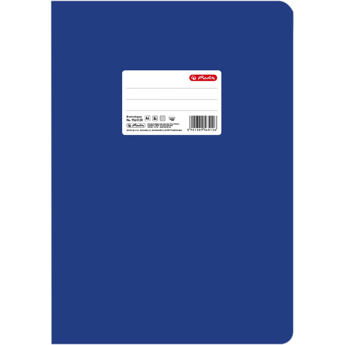 Brulion Herlitz Colors A4 96k. krata (9565128)