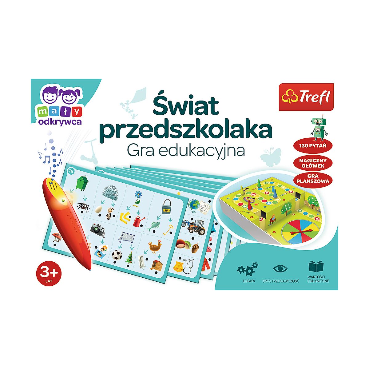 Gra edukacyjna Trefl Świat przedszkolaka Mały Odkrywca i Magiczny ołówek Świat przedszkolaka Magiczny ołówek (02112)