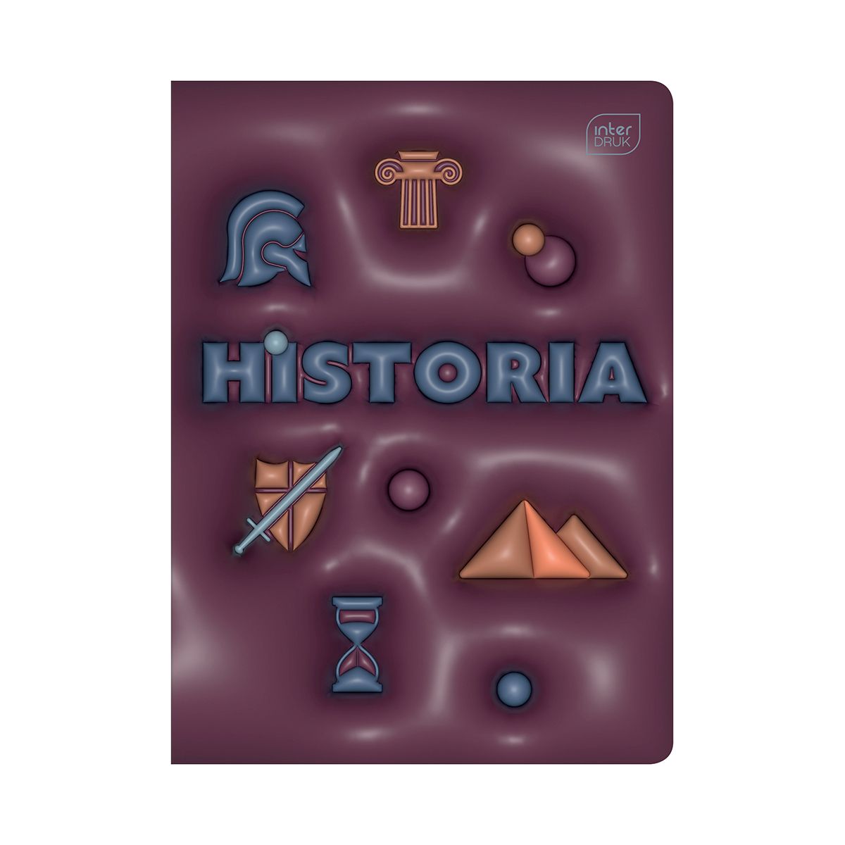 Zeszyt tematyczny Interdruk HYBRID HISTORIA A5 60k. 70g krata (+pigułka wiedzy)