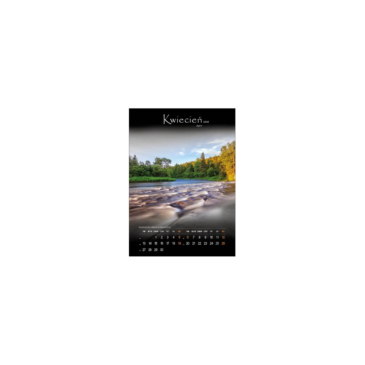 Kalendarz ścienny TAJEMNICZE BIESZCZADY WIELOPLANSZOWY 330mm x 500mm Jotan (WP127)