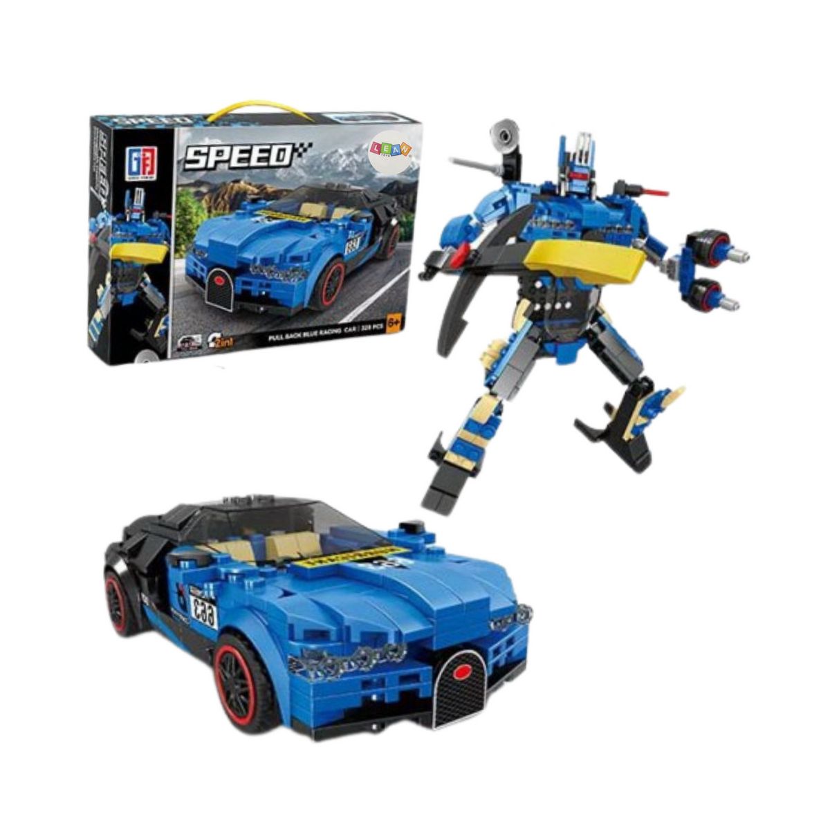 Klocki konstrukcyjne Lean auto robot 328el. (24572)