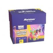 Klocki konstrukcyjne Marioinex Mini Waffle 280el Diplodok i Kotek