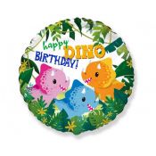 Balon foliowy Happy Birthday - Dino 18cal Godan (B401625)