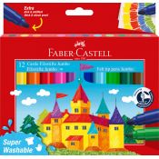 Flamaster Faber Castell Zamek Jumbo 12 kol. (154311 FC)