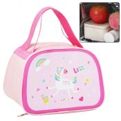 Torba termiczna Lean Izolacyjna Śniadaniowa Lunch Bag Różowa Jednorożec 23cm (21583)