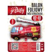 Balon foliowy Antella Wóz strażacki 82x81cm