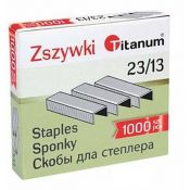 Zszywki 23/13 Titanum 1000 szt