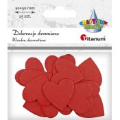 Ozdoba drewniana Titanum Craft-Fun Series serca (MTCR-WDC784)