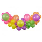 Balon gumowy Godan Girlanda balonowa DIY Fluorescencyjna, 65 szt. mix (032109)