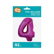 Balon foliowy Godan cyfra 7 srebrny 35 cm 45cal (FG-C35S7)