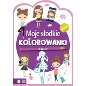 Książeczka edukacyjna Zielona Sowa Moje słodkie kolorowanki Modelki