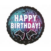 Balon foliowy Happy Birthday - Kontroler (Gamepad) 18cal Godan (B401623)