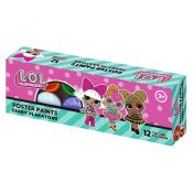 Farby plakatowe Astrapap L.O.L kolor: mix 20ml 12 kolor. (301124053)