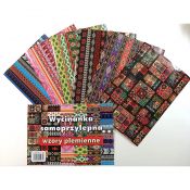 Zeszyt papierów kolorowych Cormoran wzory plemienne A4