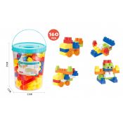 Klocki plastikowe Lean w wiaderku 160 elementów (18340)