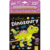 Książeczka edukacyjna Aksjomat Dinozaury. Zdrapywanka z rysikiem