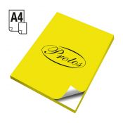 Etykieta samoprzylepna A4 żółty [mm:] 210x297 Protos