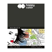 Blok artystyczny Happy Color do markerów A4 100g 25k (HA 3710 2030-A25)
