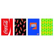 Teczka kartonowa na gumkę COCA COLA MAT+UV A4 mix Interdruk