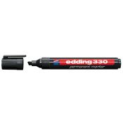 Marker permanentny Edding 330, czarny 1,0-5,0mm ścięta końcówka