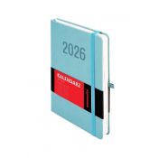 Kalendarz książkowy (terminarz) 2026 MEMOFIX  DNS A5 Antra (błękitny)