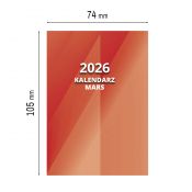 Kalendarz książkowy (terminarz) (308040) k:4071-670 MARS A7 Press