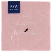 Serwetki Lunch Special Day, light pink mix bibuła [mm:] 330x330 Paw (SDL300304)
