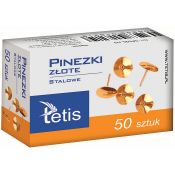 Pinezki Tetis kolor: złoty 50 szt (GP095-AO)