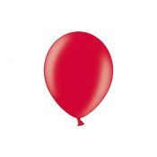 Balon gumowy Partydeco metalizowany 100 szt czerwony 100mm 12cal (080)